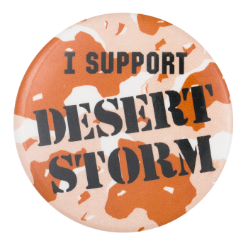 I Support Desert Storm Club Button Museum