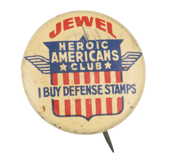 Jewel Heroic Americans Club Club Button Museum