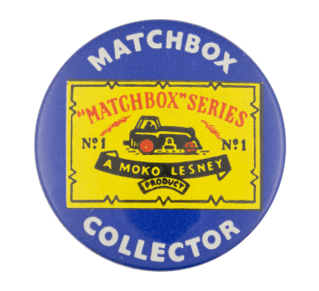 Matchbox Collector Blue Club Button Museum