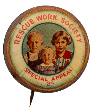 Rescue Work Society Special Appeal Club Busy Beaver Button Museum