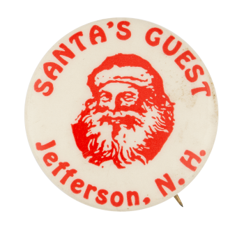 Santa's Guest Jefferson Club Button Museum