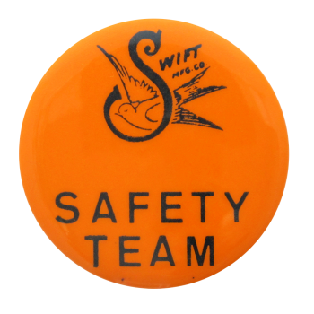 Swift Safety Team Club Button Museum