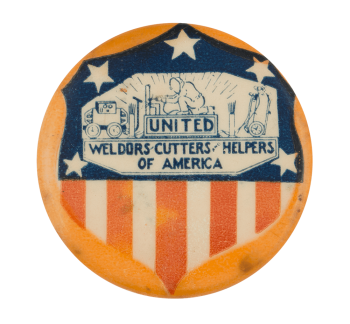 United Weldors Cutters and Helpers of America Club Button Museum