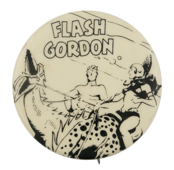 Flash Gordon Illustrated Entertainment Busy Beaver Button Museum