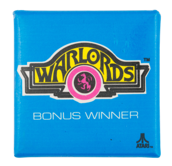 Atari Warlords Entertainment Button Museum