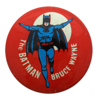 The Batman Bruce Wayne Entertainment Busy Beaver Button Museum