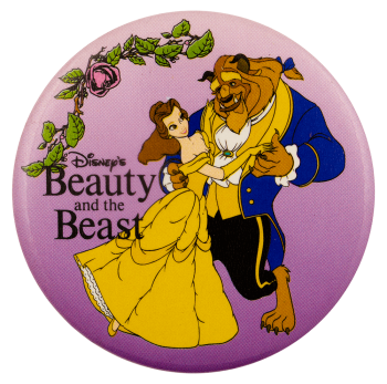 Beauty and the Beast Floral Entertainment Busy Beaver Button Museum