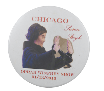 Susan Boyle on Oprah Entertainment Busy Beaver Button Museum