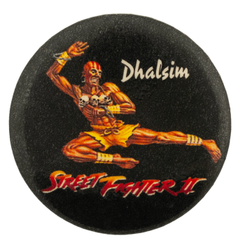 Dhalsim Street Fighter Entertainment Busy Beaver Button Museum