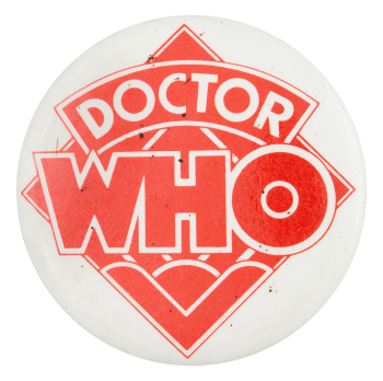 Doctor Who Red Entertainment Button Museum