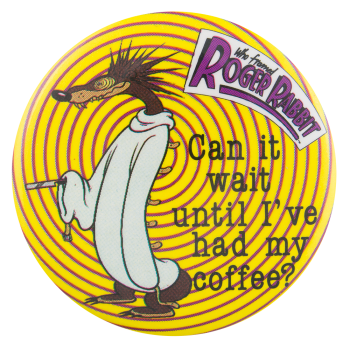 Psycho Weasel Who Framed Roger Rabbit Entertainment Busy Beaver Button Museum
