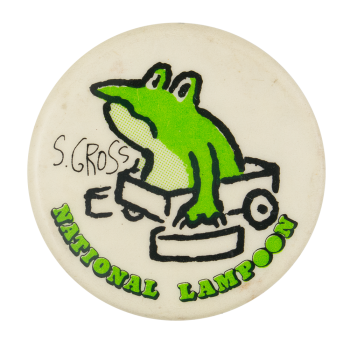 S. Gross National Lampoon Entertainment Busy Beaver Button Museum