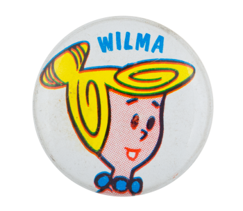 The Flintstones Wilma Entertainment Button Museum