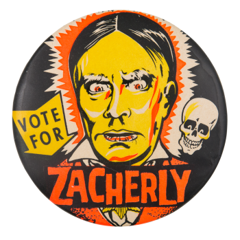 Vote for Zacherly Entertainment Busy Beaver Button Museum