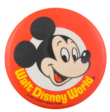 Walt Disney World Mickey Mouse Entertainment Busy Beaver Button Museum