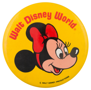 Walt Disney World Minnie Mouse Entertainment Busy Beaver Button Museum