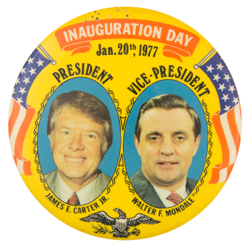 Carter Mondale Inauguration Day Political Button Museum