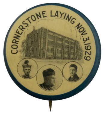 Cornerstone Laying Event Busy Beaver Button Museum