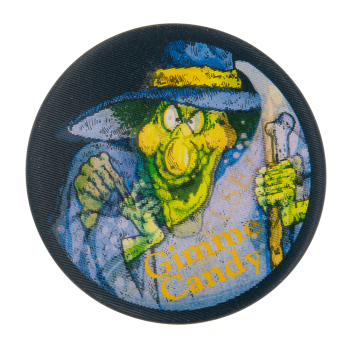 Gimme Candy Witch Event Button Museum