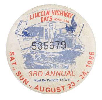 Lincoln Highway Days Event Button Mueum