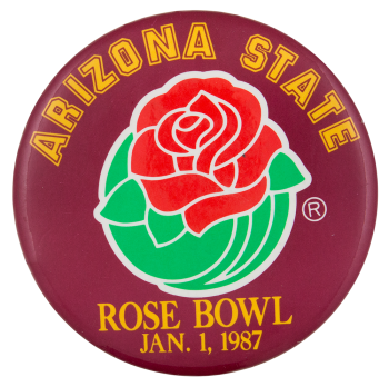 Rose Bowl 1987 Event Button Museum