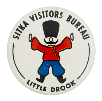 Sitka Visitors Bureau Little Drook Event Button Museum