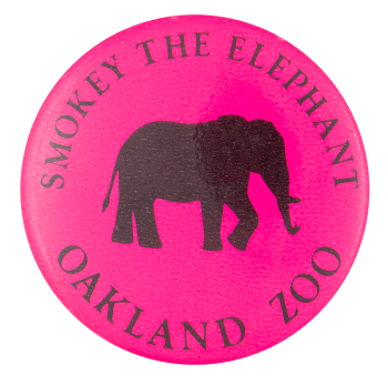 Smokey the Elephant Event Button Museum