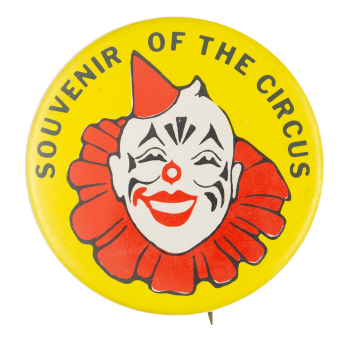 Souvenir of the Circus Yellow Event Button Museum