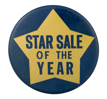 Star Sale of the Year Event Button Museum