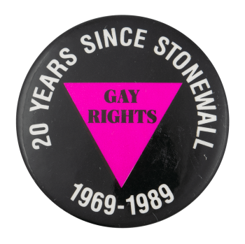 Twenty Years Since Stonewall Event Button Museum