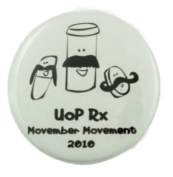 UoP Rx Movember Movement 2010 Event Busy Beaver Button Museum
