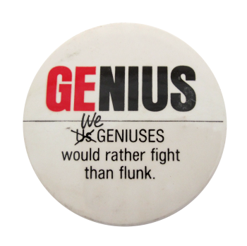Genius Humorous Button Museum