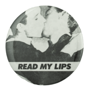Read My Lips Act Up Ice Breakers Busy Beaver Button Museum