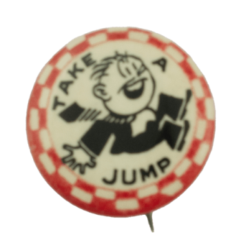 Take A Jump Ice Breaker Busy Beaver Button Museum