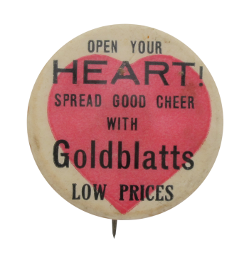 Goldblatts Open Your Heart I heart Button Museum