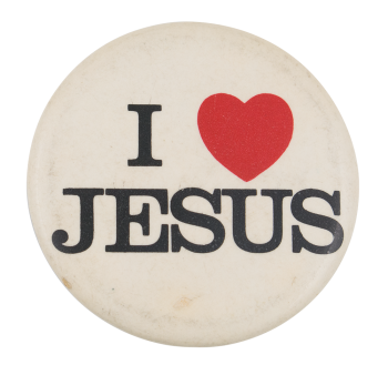 I Love Jesus I Heart Button Museum