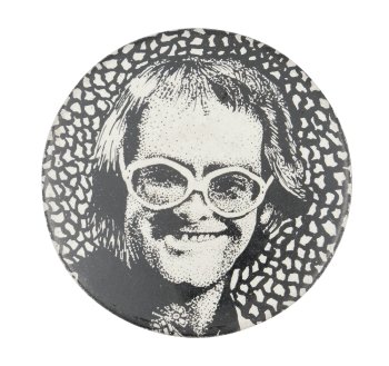Elton John Illustration Music Button Museum