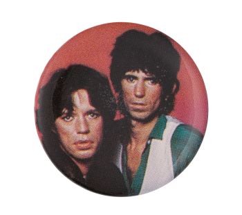 Mick Jagger and Keith Richards Music Button Museum