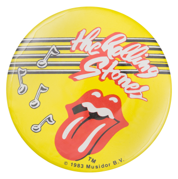 Rolling Stones Musical Notes Music Button Museum