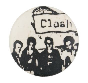 The Clash Black and White Music Button Museum