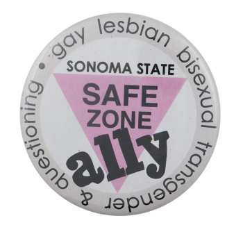 Safe Zone Ally, School, Cause, Busy Beaver Button Museum