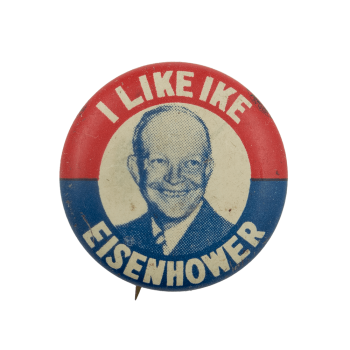 I Like Ike Eisenhower Political Busy Beaver Button Museum