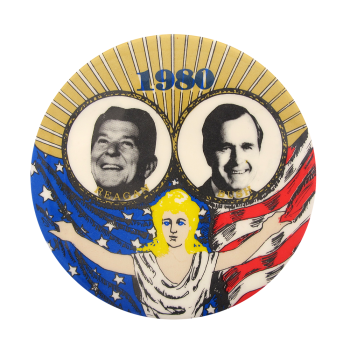 1980 Reagan Bush Political Button Museum