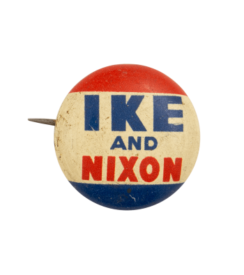 Ike and Nixon Small Political Busy Beaver Button Museum