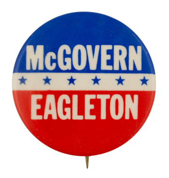 McGovern Eagleton Political Busy Beaver Button Museum