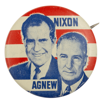 Nixon Agnew Photo Political Busy Beaver Button Museum