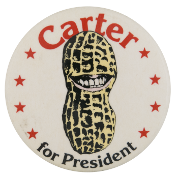 Carter Smiling Peanut  Political Button Museum