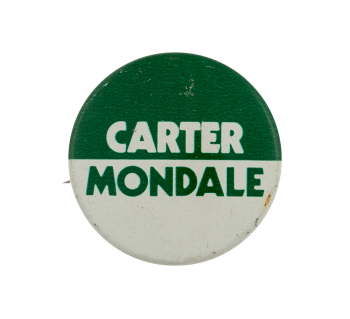 Carter Mondale Political Busy Beaver Button Museum
