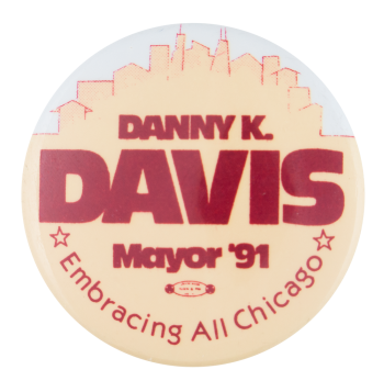 Danny K. Davis Mayor Political Button Museum