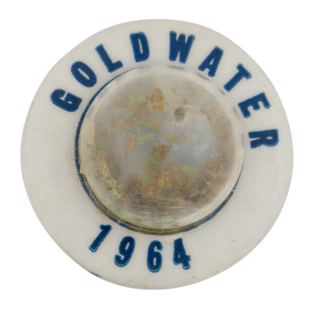 Goldwater 1964 Gold Flakes Political Button Museum